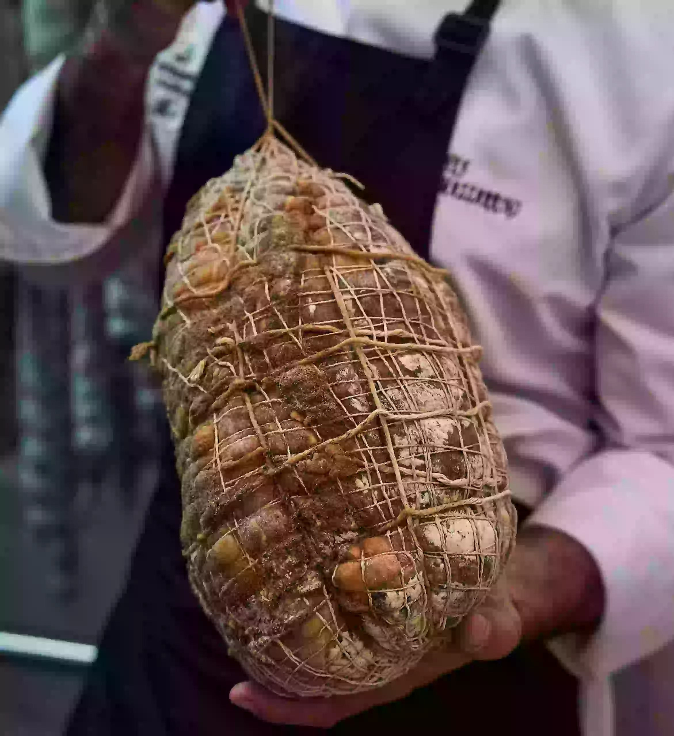 Culatello curado en nuestro taller con Cerdo San Pedreño, Laureles, Medellín