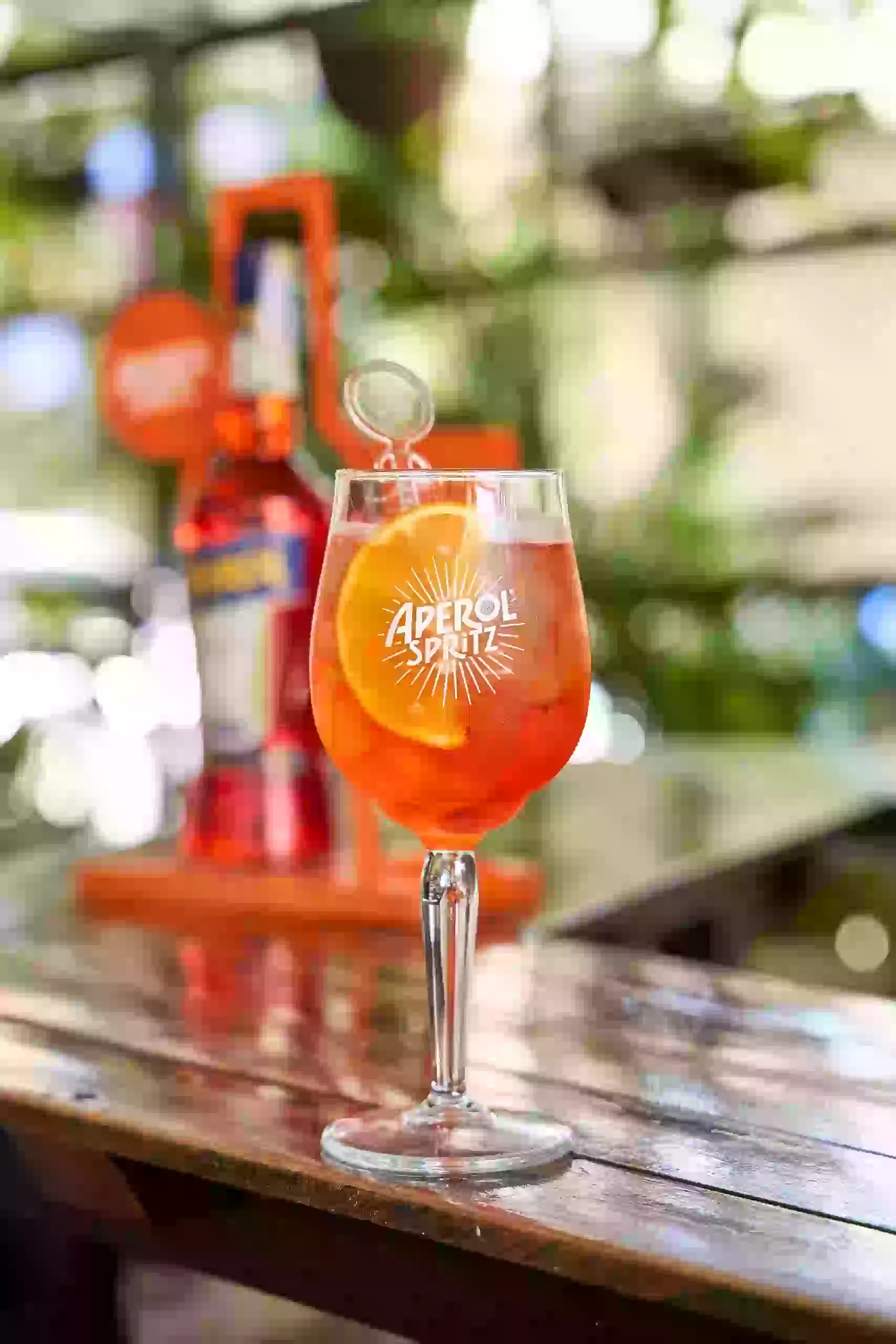 Aperol Spritz en la terraza de Pane e Pomodoro, Laureles, Medellín